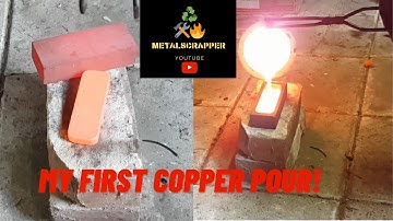 First copper pour with Devil Forge - COPPER BULLION