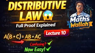Class 11 Set Theory Lecture 10 | Semester 1 | Detail Proof of Distributive Law... #settheory #sets 