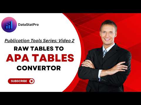 How to Make APA Style Tables from R, Python, Stata, SPSS Output – DataStatPro