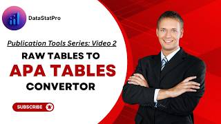 How to Make APA Style Tables from R, Python, Stata, SPSS Output – DataStatPro