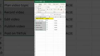 Checkbox Format Cell Trick exceltricks exceltech