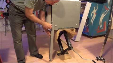 pinball lift and lowering system to save your back