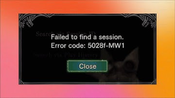 How To Fix Monster Hunter World - Failed to find a session - Error Code 5028f-MW1