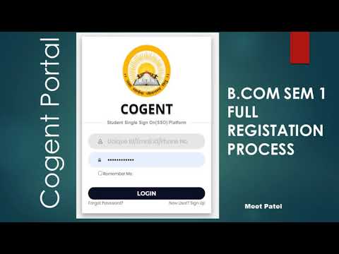 Cogent registration Online | How to register on cogent portal for fee payment of collage | UDAYAM