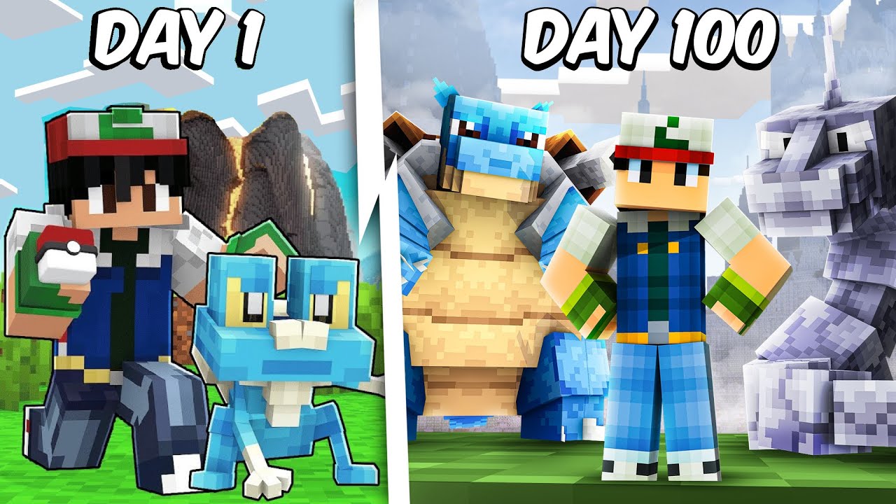 I Survived 100 Days in Ultra Realistic Cobblemon Minecraft