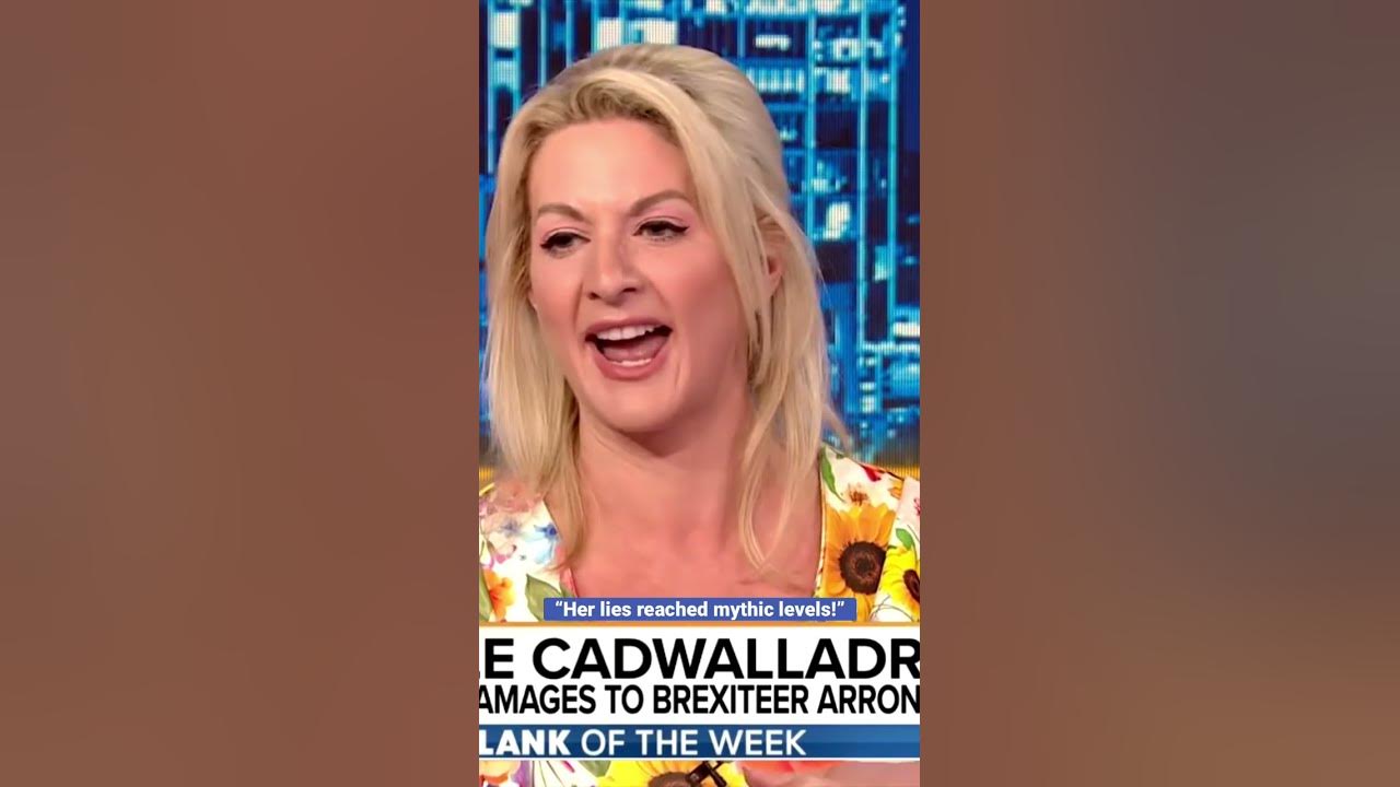 Carole cadwalladr nominated plank of the week youtube