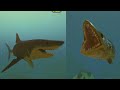 Feed  grow  fish mako shark and muskullenge vs megalodon