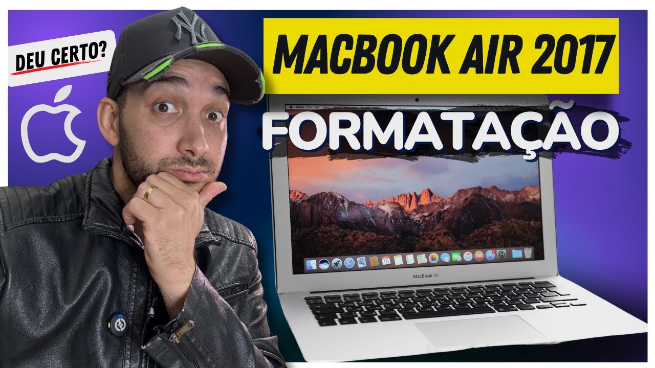 Como fazer a FORMATAÇÃO Macbook Air 2017 A1466 MacOS MONTEREY [ Fácil e ...