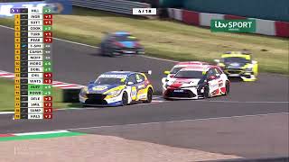 FULL RACE: INGRAM VICTORIOUS IN RACE 2 AT DONINGTON AFTER BATTLES WITH HILL AND SUTTON | ITV Sport