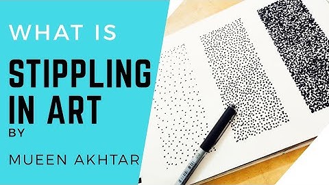 What is Stippling in Art | How to Draw using dots | Stippling Tutorial | How to Stipple Video (2021)