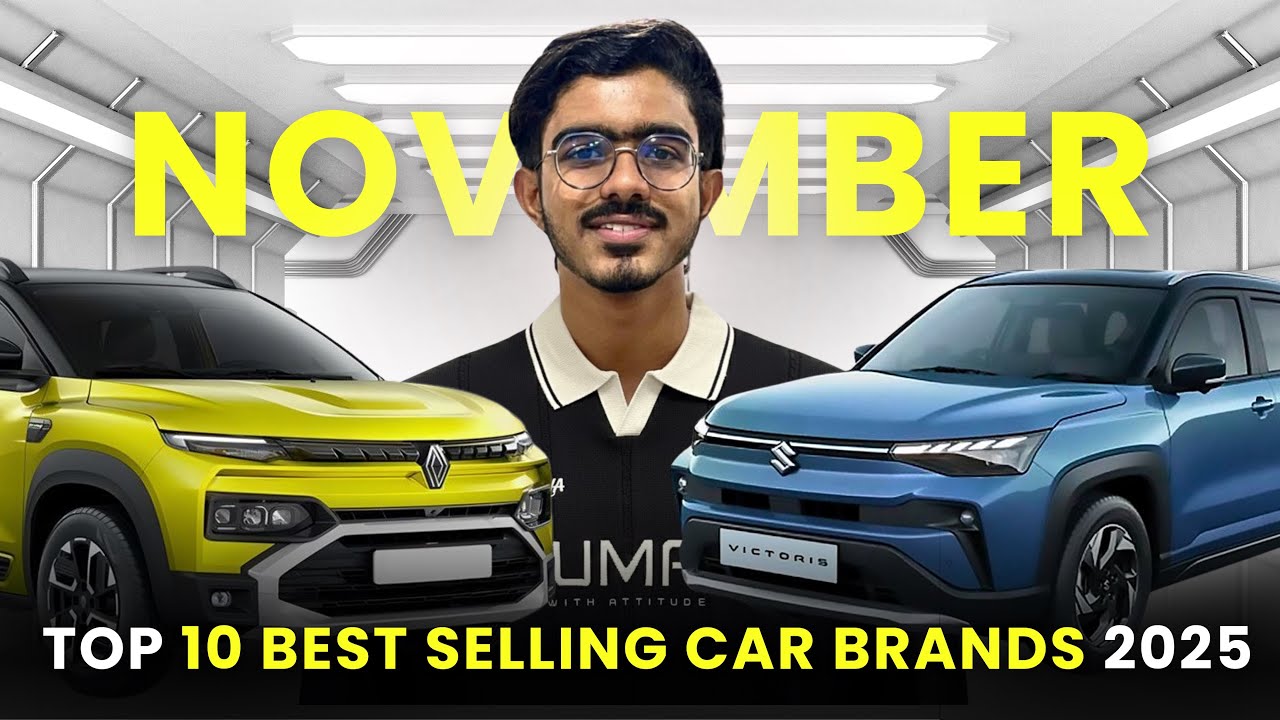 Top 10 Best Selling Car Brands – November 2025 🚗🔥 | India Auto Sales ...