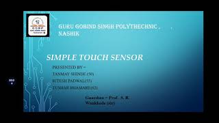 Basic Touch Sensor Micro project // ECI micro project // GGSP