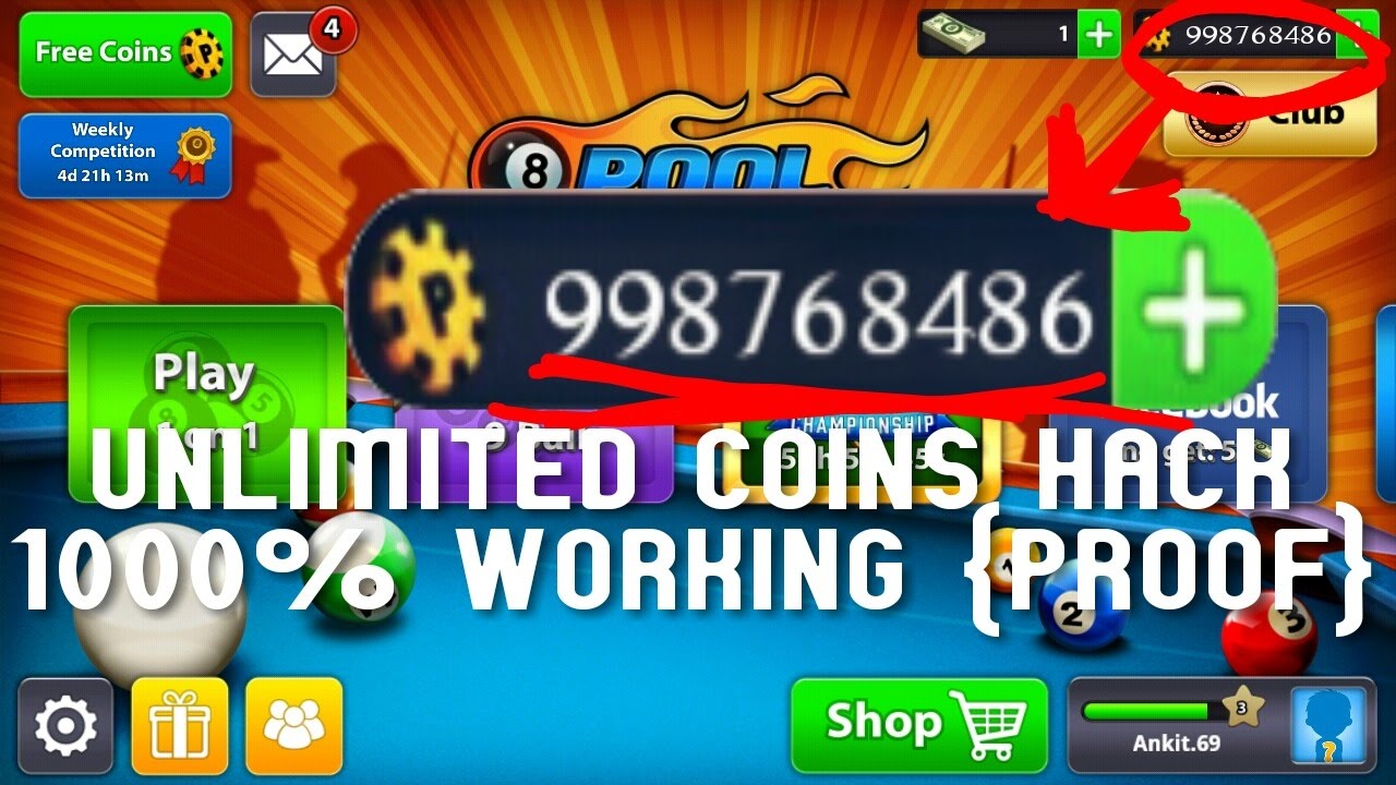 Unlimited Coins and reward Hack trick | 8ball pool hacked | daily reward  increased | 1000% working | - 