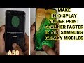 Samsung A50 In Display Finger Print Scanner Faster | Finger Print Scanne...