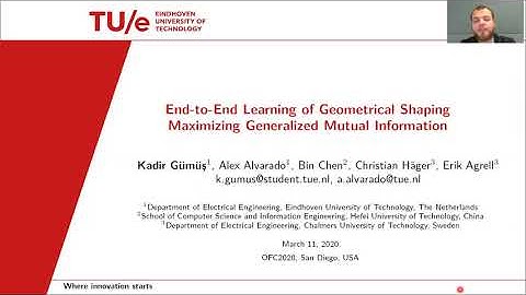 End-to-End learning of geometrical shaping maximizing generalized mutual information