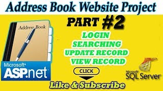 Address Book Project in asp.net PART#2