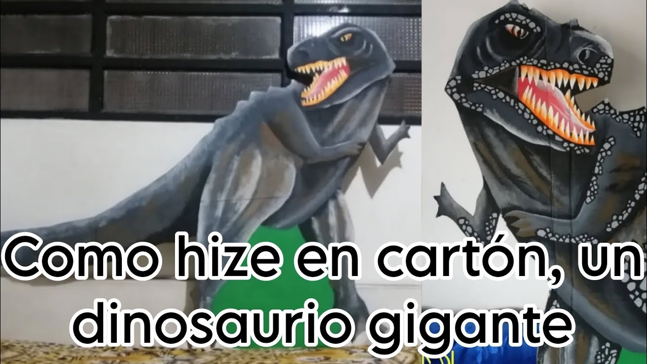 Ideas creativas con cartón /dinosaurio de cartón #craftideas 