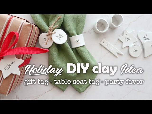 My favorite homemade air dry clay recipe - dry fast, less/ no shrinkage 