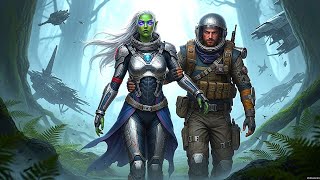 Stranded Together: Human Engineer & Alien Woman on a Dangerous Planet .