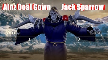 Soul Calibur 6 - Ainz Ooal Gown vs Jack Sparrow (Overlord vs Pirates Character Creation)