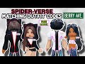 Spiderverse boy and girl matching outfit codes for berry avenue and bloxburg 