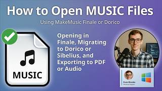 How to Open MUSIC Files (Finale Music Notation)