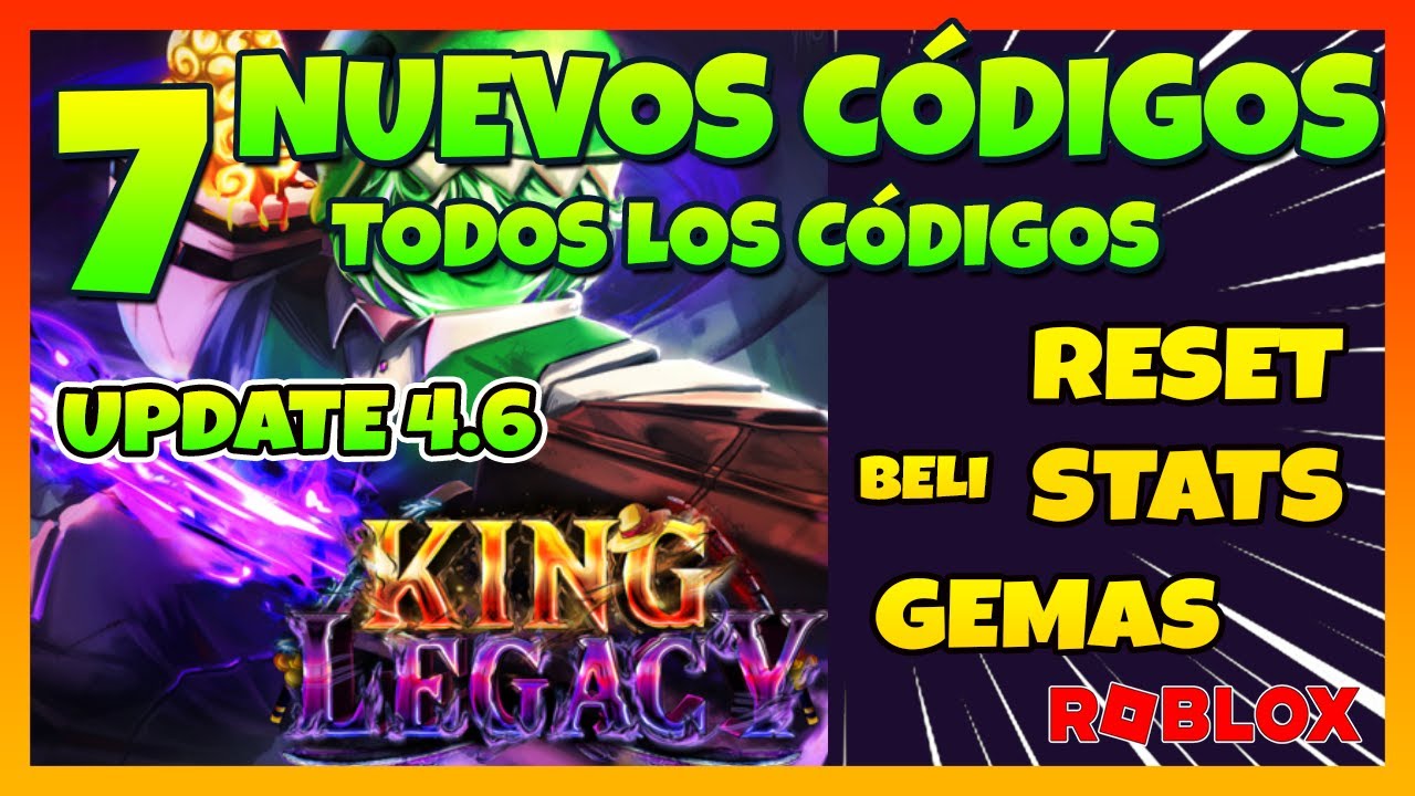 2 nuevos códigos* Reset Stat⚔️4 CODIGOS de KING LEGACY ⚔️ Update 4⚔️NUEVOS  CÓDIGOS en DESCRIPCIÓN 