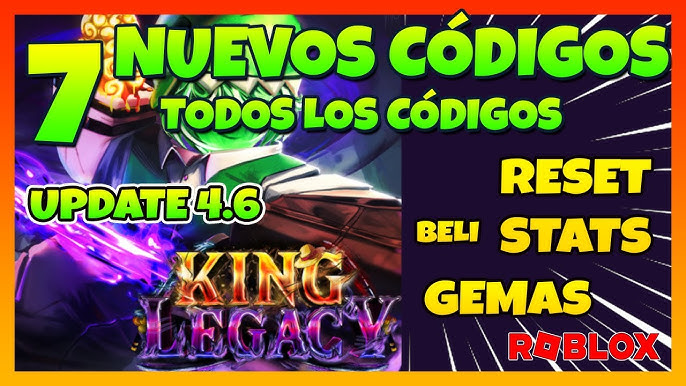 2 nuevos códigos* Reset Stat⚔️4 CODIGOS de KING LEGACY ⚔️ Update 4⚔️NUEVOS  CÓDIGOS en DESCRIPCIÓN 