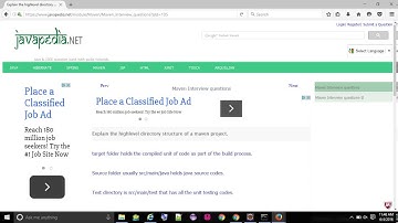 Explain the highlevel directory structure of a maven project. - javapedia.net