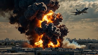 A horrifying moment! Giant Iranian missiles rained down on Israel's largest airport.