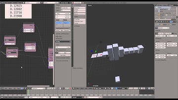 Blender animation node basic music visualization test