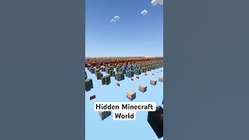 Hidden Debug World in Minecraft
