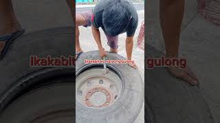 change tire tubeless two tires manual works #changetire #everyone