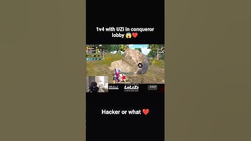 1v4 in conqueror lobby 😱🔥 || classic hacker or what 😮‍💨 || #lolzzzgaming #lolzzfan #lolzzz #bgmi