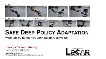 Safe Deep Policy Adaptation