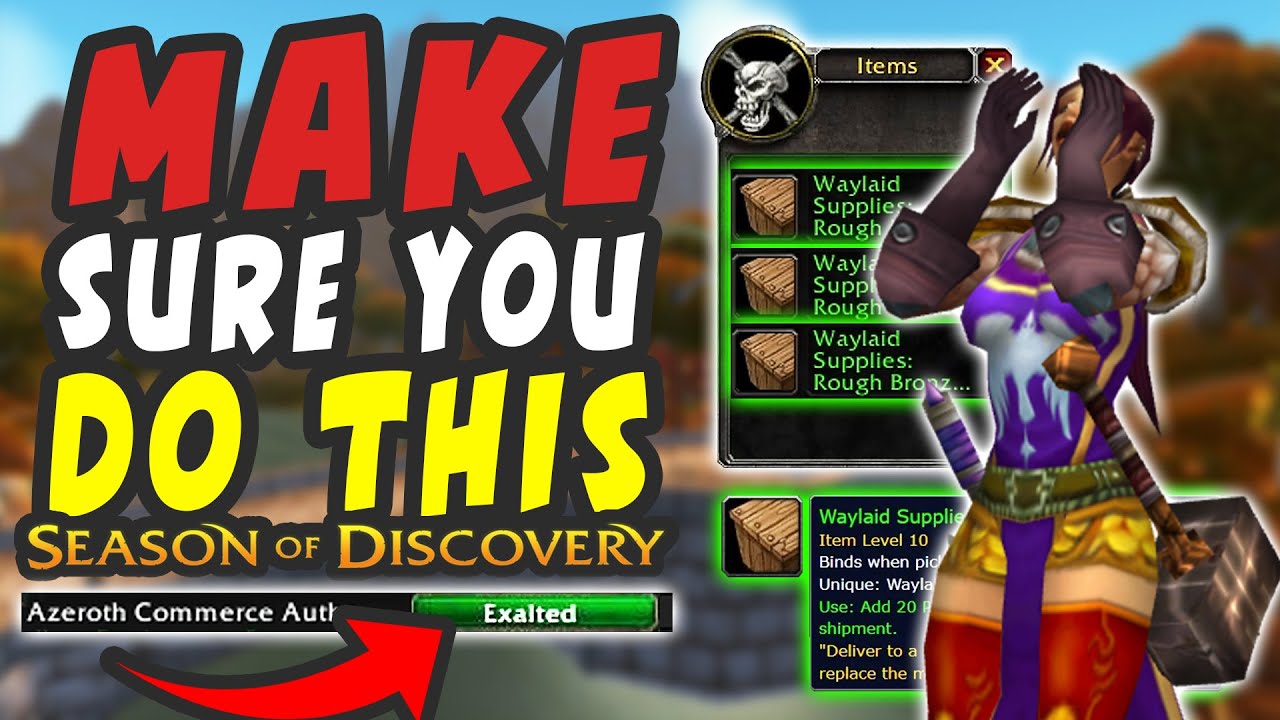 Waylaid Supplies UNLOCK Your BEST Runes in Season of Discovery - YouTube