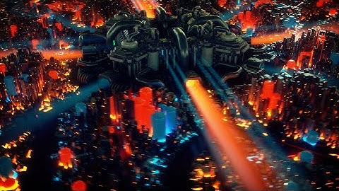 Tech City - Houdini Infinite Animation Loop 4K