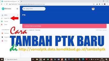 Cara Tambah PTK Baru di Sekolah Swasta (SD, SMP, SMA/SMK)
