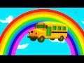 Wheels on the bus nursery rhymes with lyrics | Children's song