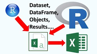 How to export or save data or results from R into CSV and xlsx (Excel) format