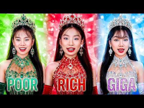 Rich Ruby Vs Poor Emerald Vs Giga Rich Diamond Girl At School!