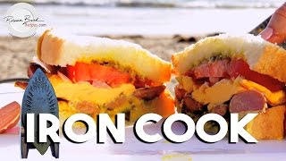 How to Make a Hot Dog Cheese Sandwich Recipe with an Iron - Iron Cook Episode 7
