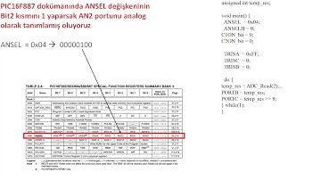 MIKROC İLE PIC PROGRAMLAMA DERS-7 ANALOG KANAL OKUMA