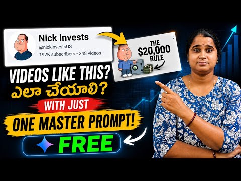 Nick Invests లాంటి వీడియోస్ ఎలా చేయాలి With AI (High RPM Finance Niche)