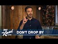 Jimmy Kimmel’s Quarantine Monologue – The Cardinal Sin of Quarantine & Homemade Hydroxy