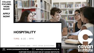 Virtual Open Week 2021 - Discussion on Hospitality courses