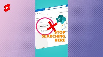 ❌STOP SEARCHING ❌ the Site Contents of your SharePoint Site! DO THIS instead! #shorts