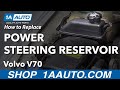 How to Replace Power Steering Reservoir 2000-07 Volvo V70
