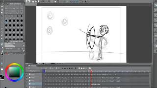 How to animate : Bowman #4 (Clip Studio Paint)(Cartoon Animation Tutorial) screenshot 3