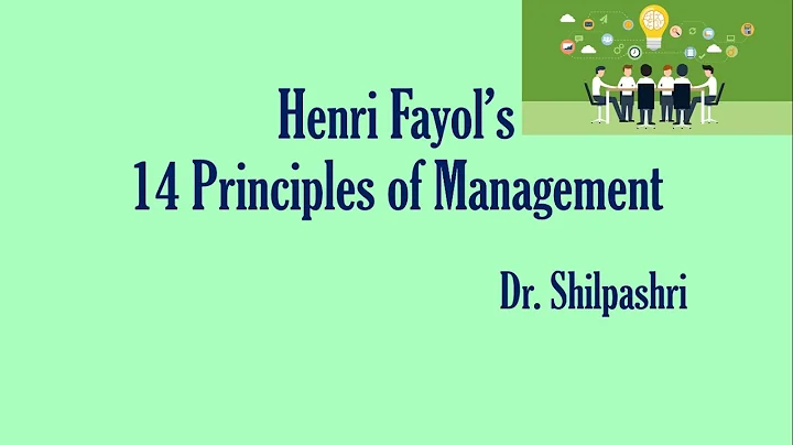 Henri Fayol's 14 principles of management (Simple and easy ways to remember)